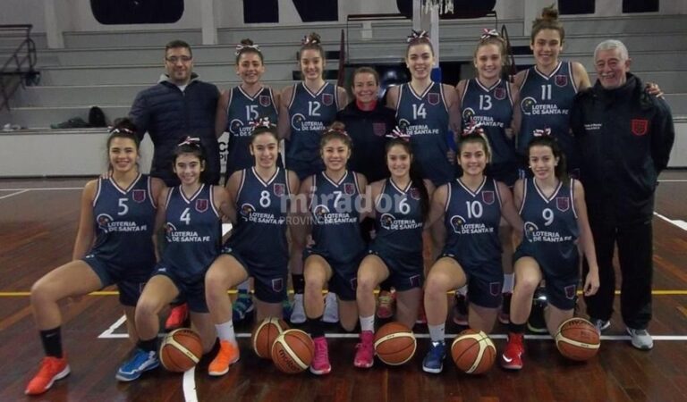 Ganadoras indiscutidas. La selección santafesina festejó el primer título de la categoría. Gentileza: prensa FBPSF.