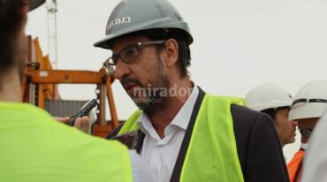 Ángel Elías basó su discurso en las estrategias del Consejo Portuario Argentino. Gentileza.