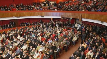 El Centro Cultural Provincial de la ciudad de Santa Fe se colmó para escuchar la propuesta del gobernador a la administración Macri. Gentileza: prensa Gobierno de Santa Fe.