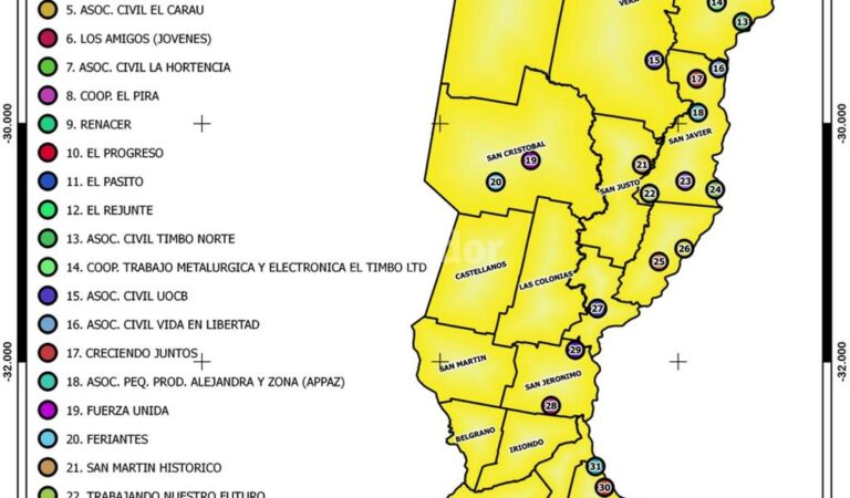 La agrupación rural tiene instituciones repartidas de norte a sur de la provincia. Gentileza: prensa Fundapaz.