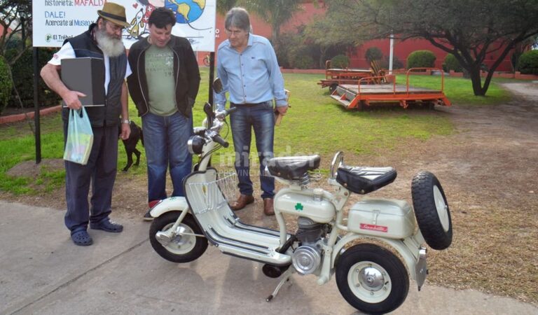 La motoneta tiene 57 años de antigüedad. Gentileza: prensa Municipalidad de El Trébol.