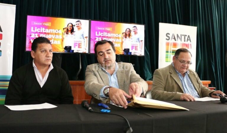 Las viviendas a construir serán de dos dormitorios. Una de ellos estará adaptado para personas con discapacidad. Gentileza: prensa Gobierno de Santa Fe.