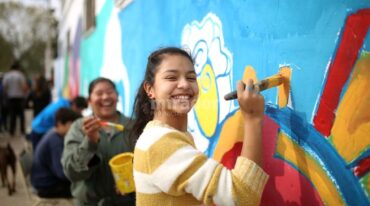 Los murales embellecen una zona de Santa Rosa de Lima. Gentileza: prensa Municipalidad de Santa Fe.