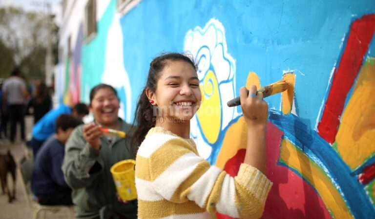 Los murales embellecen una zona de Santa Rosa de Lima. Gentileza: prensa Municipalidad de Santa Fe.