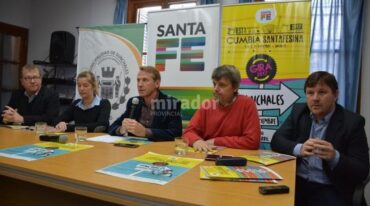 El intendente Toselli estuvo en la presentación de la subsede en su ciudad. Gentileza: prensa Municipalidad de Sunchales.