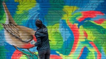 52 artistas de todo el país plasmarán en simultáneo sus diseños en distintas persianas de las calles Córdoba