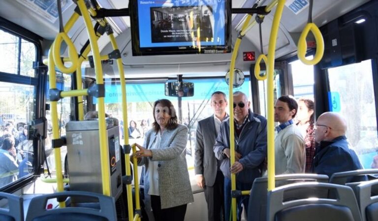 La Municipalidad de Rosario mantendrá los precios del transporte público en lo que resta del año. Gentileza: prensa Municipalidad de Rosario.