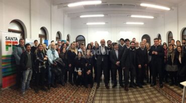 El equipo del ecosistema emprendedor de la provincia de Santa Fe. Ecofe es una zona donde confluyen las instituciones santafesinas. Gentileza: prensa Ministerio de Ciencia