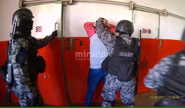 Uno de los operativos sorpresa en la cárcel de Piñero. Gentileza.