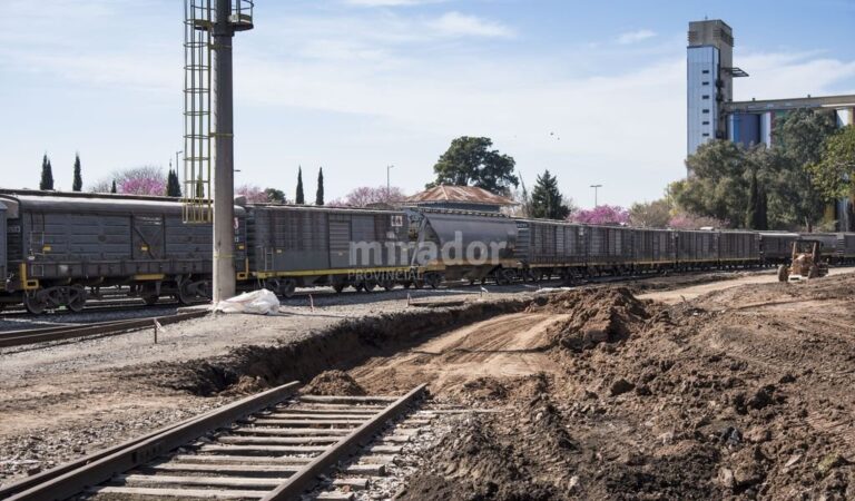 Una tarea intensa. Se deben remover más de 1.500 metros vías para darle lugar a la ampliación de la vital Avenida de la Costa. Los trabajos están en su primera etapa. Marcelo Manera.
