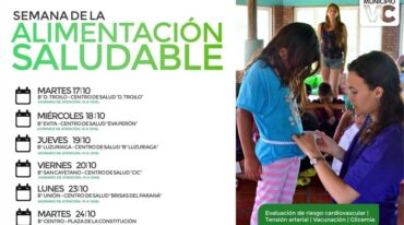 Las actividades se extenderán desde el martes 17 hasta el martes 24. Gentileza: prensa Municipio de Villa Constitución.