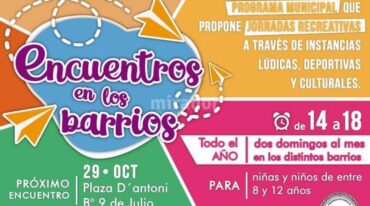 Encuentros en los Barrios son jornadas con instancias lúdicas