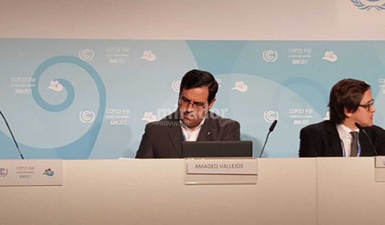 El intendente de Reconquista participó del COP23 en Bonn. Gentileza: prensa Municipalidad de Reconquista.