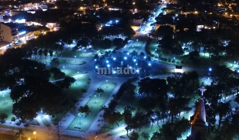 A las 500 luces led existentes se sumarán otras 1.400 en un plan que supera las 4.600. Gentileza: prensa Municipalidad de Reconquista.