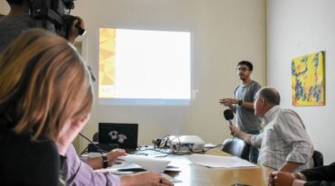 Uno de los supervisores del centro de monitoreo aclaró que no se trata de un mapa del delito sino que es un mapa de calor. Gentileza: prensa Municipio de Villa Constitución.