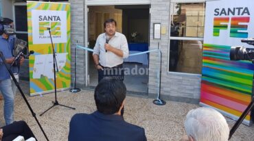 Diego Leone habló sobre las mejoras emprendidas por la Provincia. Gentileza: prensa Gobierno de Santa Fe.