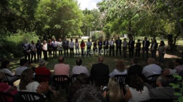 Botánico. El acto se realizó casi al mediodía