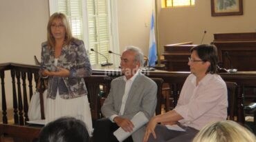 La diputada Giaccone presentó el proyecto en el Concejo Municipal de Casilda. Gentileza: Daniel Aristizabal.