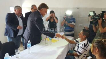 En el barrio La Paloma. Autoridades nacionales y del Ejecutivo comunal llevaron a cabo esta semana la entrega de unidades habitacionales