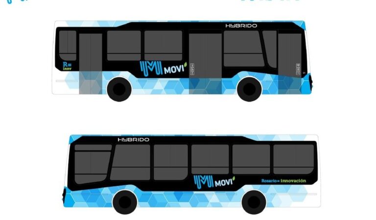 'Bus hybrido' se denominó el proyecto. El vehículo cuenta con un sistema de propulsión que combina un motor diesel con un dispositivo hidráulico