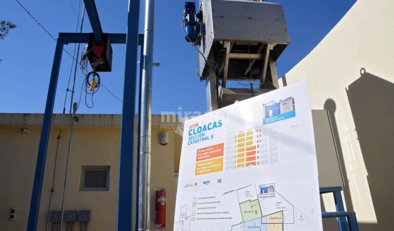 La obra está destinada al área llamada Zona Catastral 5. Gentileza: prensa Gobierno de Santa Fe.