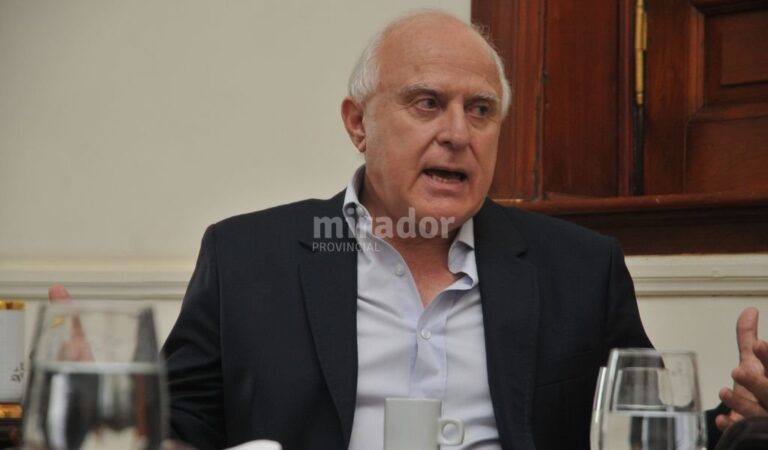 El gobernador habló a solas con Mirador Provincial.