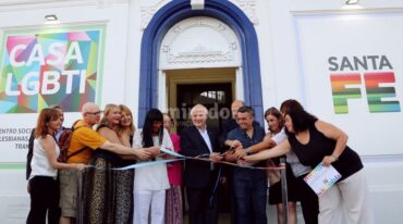 Esta es la tercera casa LGBTI en la provincia tras las inauguradas en Venado Tuerto y Rosario. Gentileza: prensa Gobierno de Santa Fe.