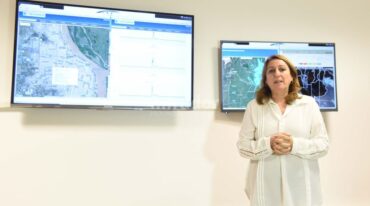 Mayor respuesta. La intendenta Fein presentó días pasados la red conformada por seis estaciones meteorológicas automáticas
