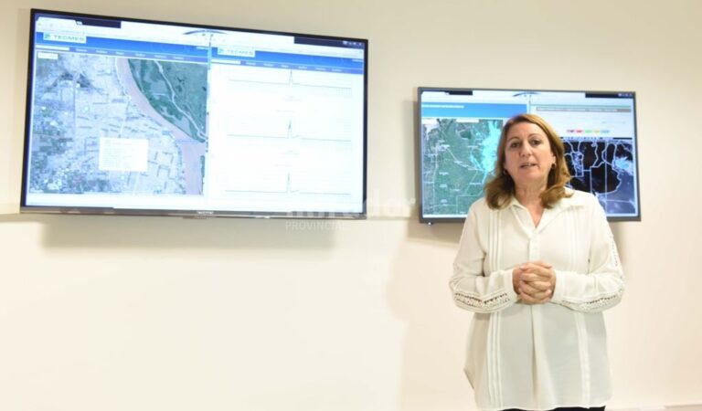 Mayor respuesta. La intendenta Fein presentó días pasados la red conformada por seis estaciones meteorológicas automáticas