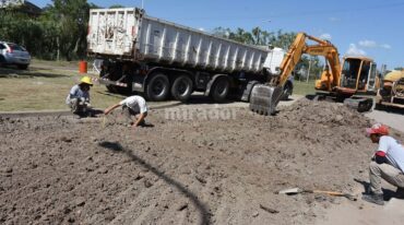 Se construirá una cafa asfáltica de 18 centímetros de espesor para soportar el tránsito pesado. Gentileza: prensa Municipalidad de Rafaela.