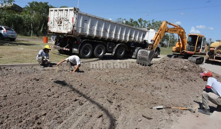 Se construirá una cafa asfáltica de 18 centímetros de espesor para soportar el tránsito pesado. Gentileza: prensa Municipalidad de Rafaela.