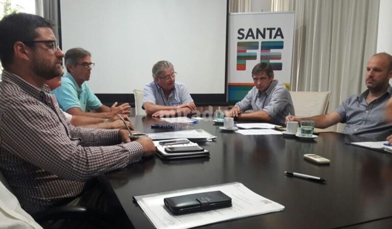 El vicegobernador Carlos Fascendini y el administrador de la DPV