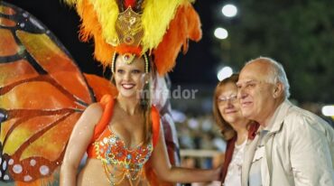 El gobernador estuvo en la Capital Provincial del Carnaval. Gentileza: prensa Gobierno de Santa Fe.