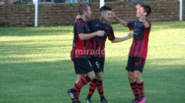 Gran festejo. En un partido muy apretado