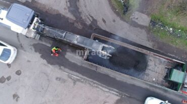 El tramo sobre el que se trabaja es de 900 metros. Gentileza: prensa Gobierno de Santa Fe.