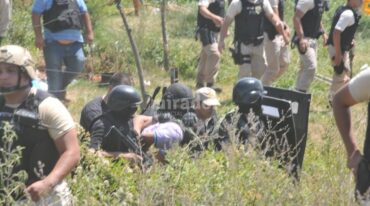 El sospechoso fue aprehendido en su vivienda de Alto Verde y trasladado en medio de un fuerte operativo de seguridad. Luis Cetraro.