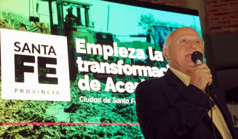 Se prevé la construcción de 102 viviendas y la urbanización de 436 lotes en el barrio Acería. Gentileza: prensa Gobierno de Santa Fe.