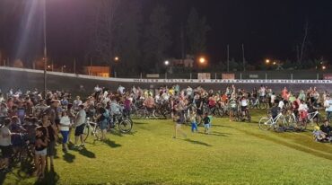 El recorrido finalizó en el Club Ciclista. Gentileza: prensa Municipalidad de Rafaela.