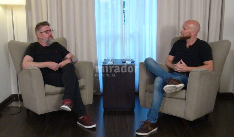 A solas. Novaresio habló de todo en el encuentro con Ignacio Negri. Gentileza.