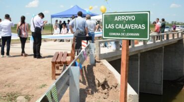 La obra beneficia a más de 3.000 habitantes y a todo el sector lácteo de esa región. Gentileza: prensa Gobierno de Santa Fe.