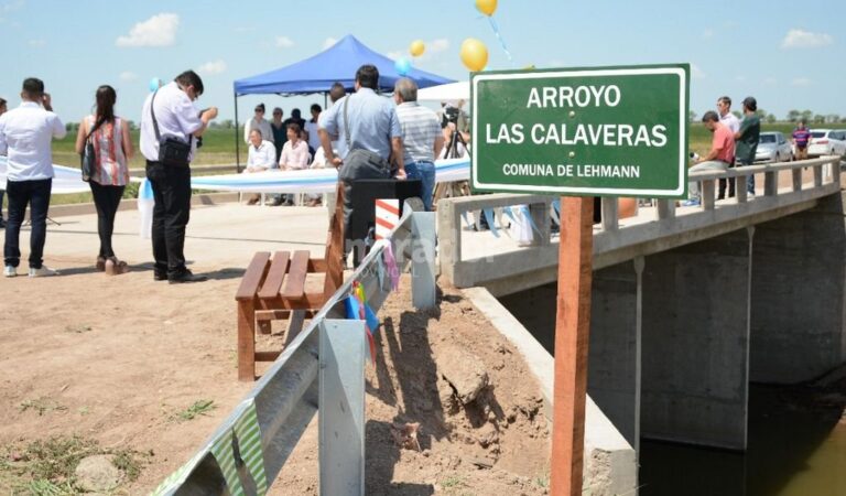 La obra beneficia a más de 3.000 habitantes y a todo el sector lácteo de esa región. Gentileza: prensa Gobierno de Santa Fe.