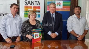 La intendente Ana Meiners recibió al vicegobernador de la provincia