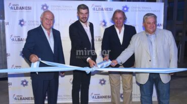 Marcos Peña estuvo junto a Lifschitz en la apertura de la central. Gentileza: prensa Gobierno de Santa Fe.