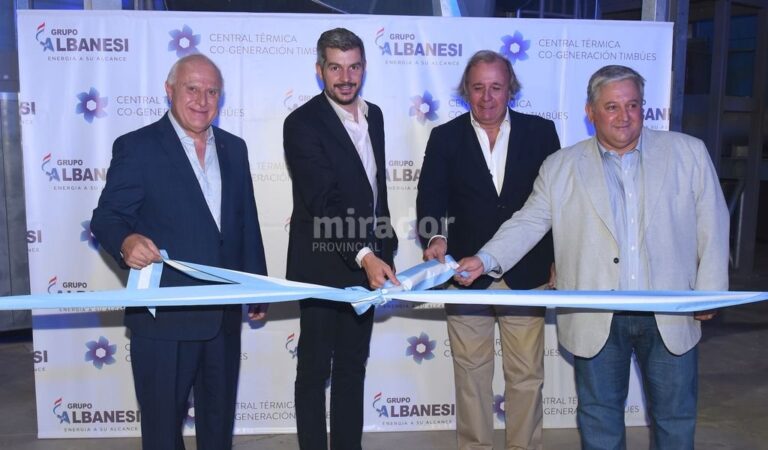 Marcos Peña estuvo junto a Lifschitz en la apertura de la central. Gentileza: prensa Gobierno de Santa Fe.