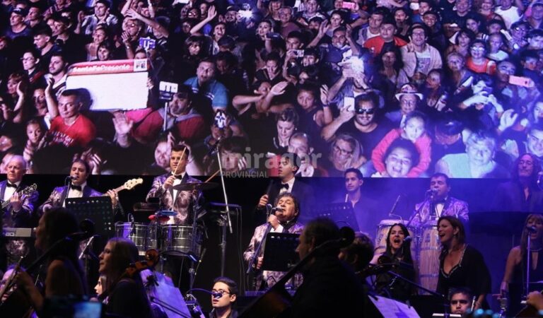 Unas 120.000 personas acudieron al concierto de fusión entre música popular y clásica. Gentileza: prensa Gobierno de Santa Fe.