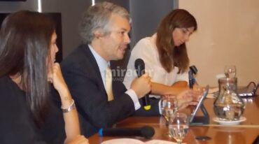 Evasión y lavados de activos. Mariano Federici (en el centro) y María Eugenia Talerico (izquierda)