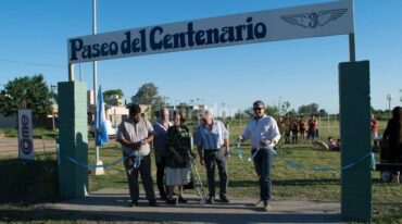 Paseo del Centenario. Allí se propició un espacio desde el centro comercial para toda la sociedad paivense. Gentileza: Centro Comercial e Industrial de Laguna Paiva.