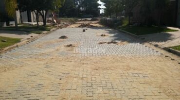 La obra se realiza en calle Uruguay entre Ameghino y ruta 6. Gentileza: prensa Municipalidad de Esperanza.