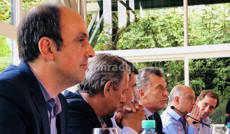 El intendente Corral participó de la actividad en la Quinta de Olivos. Gentileza: prensa Municipalidad de Santa Fe.