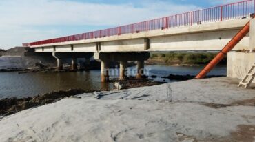 La construcción de este nuevo puente de hormigón mejorará también la seguridad vial. Gentileza: prensa Gobierno de Santa Fe.